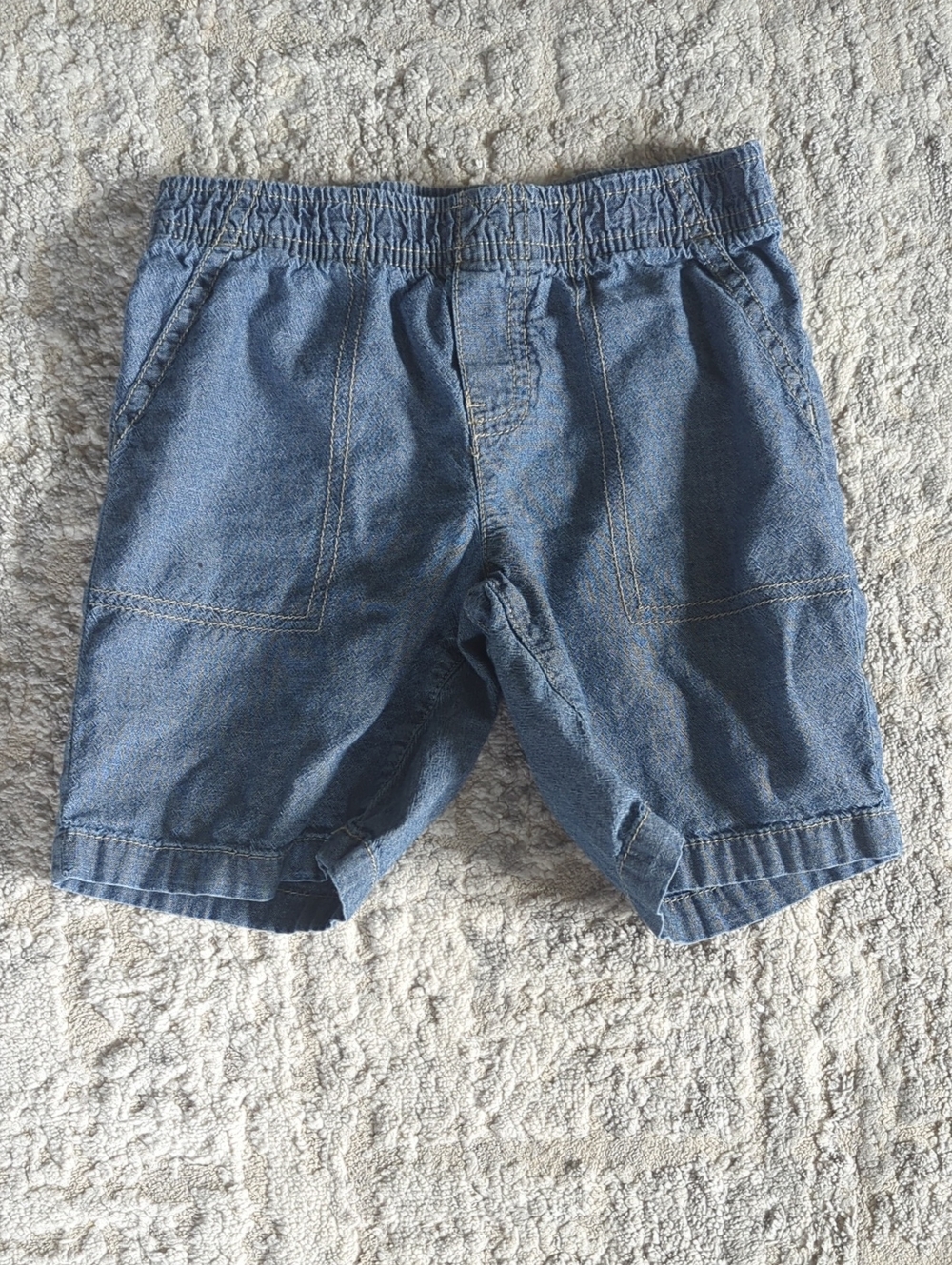 Carter's Denim-Look Elastic Waist Shorts Size 4T